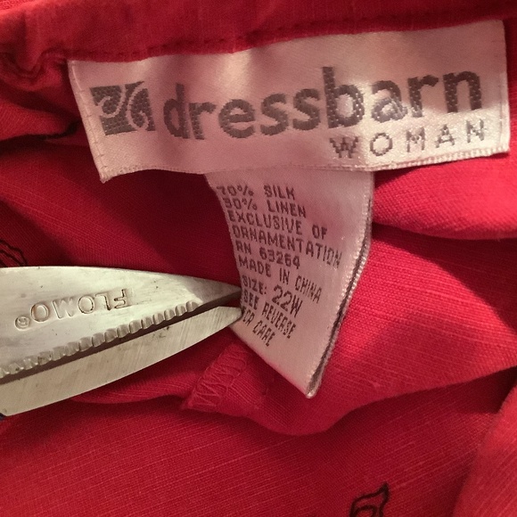 Plus size skirt 22W with embroidery detail, elasticized waistband + side zipper - Picture 3 of 8